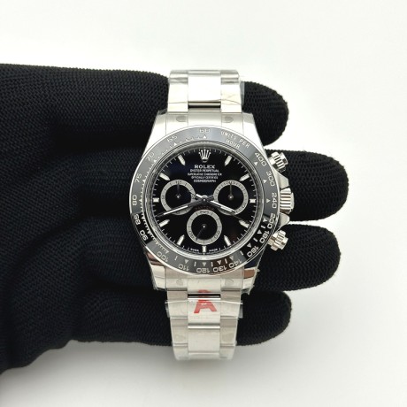 VS공장 롤렉스 신형 세라믹 데이토나 블랙다이얼 브레이슬릿 4131 Daytona 126500 VSF 1:1 Best Edition 904L Steel Black Dial on SS Braclet DD4131
