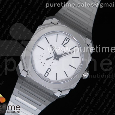 OX공장 불가리 옥토 피니시모 티타늄 라이트그레이다이얼 브레이슬릿 Octo Finissimo Automatique TitaniumLight Gray Dial on Titanium Bracelet A138 Micro Rotor