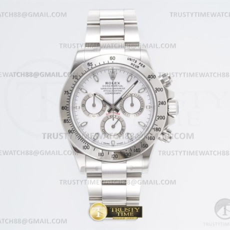KING공장 롤렉스 스틸 데이토나 화이트다이얼 브레이슬릿 Daytona 116509 SS/SS White/Stk KING A4130