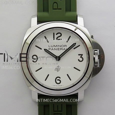 TT공장 파네라이 PAM1113 화이트다이얼 그린러버스트랩 PAM1113 W TTF 1:1 Best Edition White Dial on Green Rubber Strap A6497
