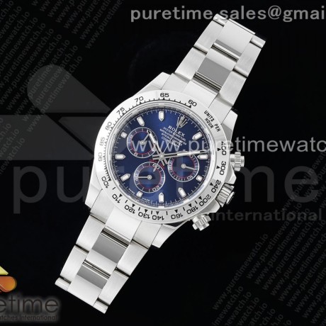 BT공장 롤렉스 스틸 데이토나 블루다이얼 레드포인트 브레이슬릿 Daytona 116509 BTF 1:1 Best Edition 904L SS Case and Bracelet Blue Dial SA4130