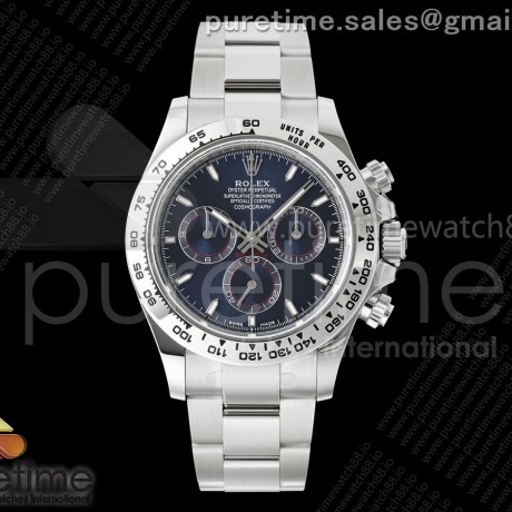 APS공장 롤렉스 데이토나 스틸 블루다이얼 브레이슬릿 2025 Daytona 126509 APSF 1:1 Best Edition Blue Dial on SS Bracelet SH4131