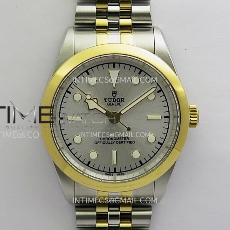 HT공장 튜더 블랙베이 41 옐로우골드콤비 실버다이얼 브레이슬릿 Black Bay 41mm SS/YG HTF 1:1 Best Edition Silver Dial On SS/YG Jubilee Bracelet Asian 5601