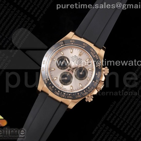 Clean공장 롤렉스 세라믹 데이토나 로즈골드금통 러버스트랩 클린 Daytona 116515 Clean 1:1 Best Edition Silver Dial RG Markers on Oysterflex Strap SA4130 V2 클린공장