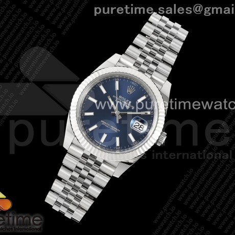 C+공장 롤렉스 데이저스트 41 스틸 블루다이얼 쥬빌레브레이슬릿 DateJust 41 126334 C+F 1:1 Best Edition 904L Steel Blue Dial on SS Jubilee Bracelet VR3235 씨플러스