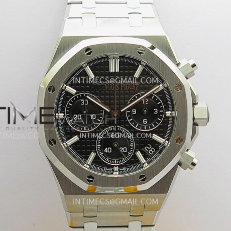 ZF공장 오데마피게 로얄오크 크로노그래프 26240 스틸 블랙다이얼 브레이슬릿 Royal Oak Chrono 26240 SS ZF 1:1 Best Edition Black Dial On SS Bracelet Super Clone DD4401