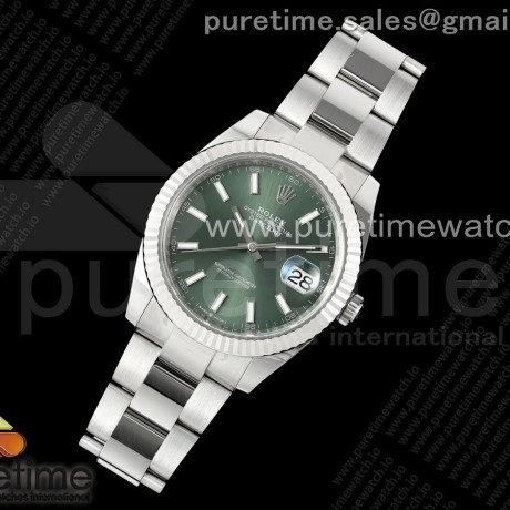 C+공장 롤렉스 데이저스트 41 스틸 민트그린다이얼 오이스터브레이슬릿 DateJust 41 126334 C+F 1:1 Best Edition 904L Steel Green Dial on SS Oyster Bracelet VR3235 씨플러스