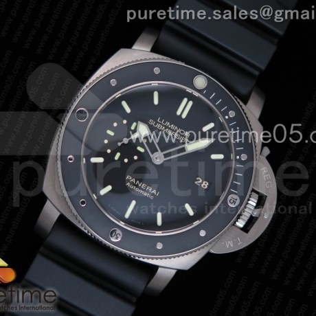 VS공장 파네라이 섭머저블 PAM389 러버스트랩 PAM389 Black Rubber Strap P.9000 Super Clone (Free Nylon Strap) V2
