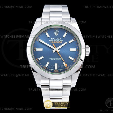 VS공장 롤렉스 밀가우스 블루다이얼 브레이슬릿 Milgauss Z 116400GV 904L SS/SS Blue VSF VS3131