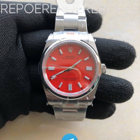 GM공장 오이스터 36미리 레드다이얼 3230 Oyster Perpetual 36mm 126000 GMF 1:1 Best Edition 904L Steel Red Dial on SS Bracelet SA3230