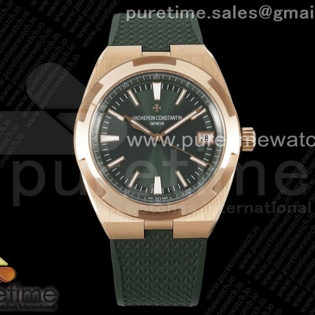 8F공장 바쉐론콘스탄틴 오버시즈 4500V 로즈골드금통 그린다이얼 러버스트랩 Overseas 4500V RG 8F 1:1 Best Edition Green Dial on Green Rubber Strap A5100