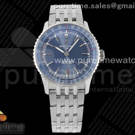 TF공장 브라이틀링 내비타이머 41미리 스틸 블루다이얼 브레이슬릿 Navitimer Automatic 41mm SS TF 1:1 Best Edition Blue Dial on SS Bracelet A2824