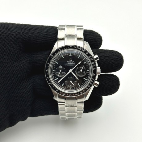 OM공장 오메가 문워치 스피드마스터 프로페셔널 스틸 블랙다이얼 브레이슬릿 SPEEDMASTER PROFESSIONAL SS BLACK DIAL ON SS BRACELET MANUAL WINDING CHRONO MOVEMENT