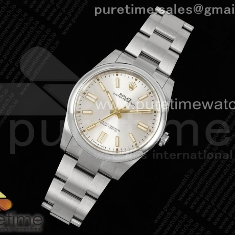 CLEAN공장 롤렉스 오이스터퍼페츄얼 41 실버다이얼 브레이슬릿 클린공장Oyster Perpetual 124300 41mm Clean 1:1 Best Edition 904L Steel Silver Dial VR3230