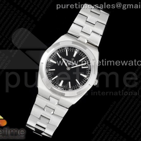 XF공장 오버시즈 블랙다이얼 Overseas Ultra-Thin 2000V XF Best Edition Black Dial on SS Bracelet A1120