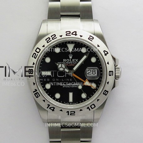 QF공장 롤렉스 익스플로러2 블랙다이얼 브레이슬릿 Explorer II 42mm 226570 904L SS QF 1:1 Best Edition Black Dial on Bracelet SH3285 CHS