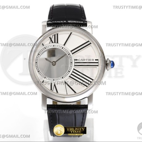 무명공장 까르띠에 로통드 드 까르띠에 스틸 화이트다이얼 가죽스트랩 Rotonde De Cartier SS/LE White Asia 9981