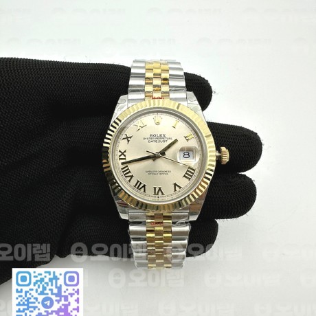 GM공장 롤렉스 데이저스트 41 옐로우골드콤비 포금 실버다이얼 3235 DJ2 41mm Jub Flt 904L Wrp YG/SS SilvWht/Rm GMF A3235