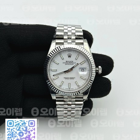 VS공장 롤렉스 데이저스트 41 스틸 화이트다이얼 플루티드베젤 쥬빌레브레이슬릿 DateJust 41 126334 904L SS VSF 1:1 Best Edition White Dial on Jubilee Bracelet VS3235