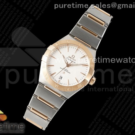 ASW공장 오메가 컨스텔레이션 39 로즈골드콤비 화이트다이얼 브레이슬릿 Constellation 39mm SS/RG ASWF 1:1 Best Edition White Dial on SS/RG Bracelet A8800