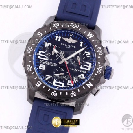 무명공장 브라이틀링 인듀어런스 프로 44 쿼츠 DLC블랙앤블루 Endurance Pro 44mm Blue DLC/RU Black Swiss Qtz