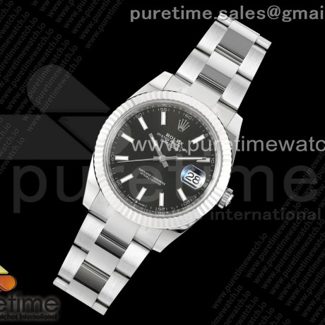 C+공장 롤렉스 데이저스트 41 스틸 블랙다이얼 오이스터브레이슬릿 DateJust 41 126334 C+F 1:1 Best Edition 904L Steel Black Dial on SS Oyster Bracelet VR3235 씨플러스