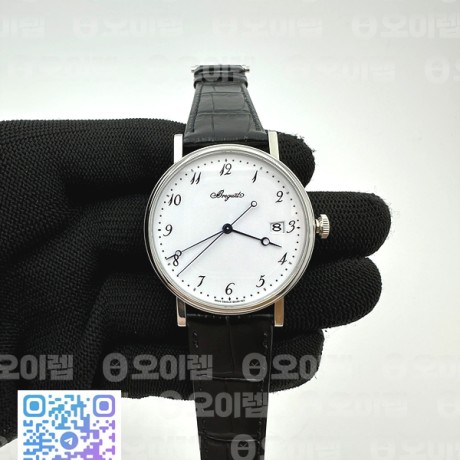 FK공장 브레게 클래식 5177 화이트다이얼 가죽스트랩 Classique Auto 5177 SS White Dial on Black Leather Strap MIYOTA 9015 V2