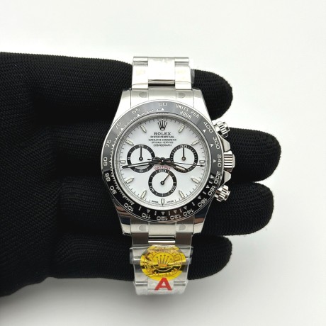 VS공장 롤렉스 신형 세라믹 데이토나 화이트다이얼 브레이슬릿 4131 Daytona 126500 VSF 1:1 Best Edition 904L Steel White Dial on SS Braclet DD4131
