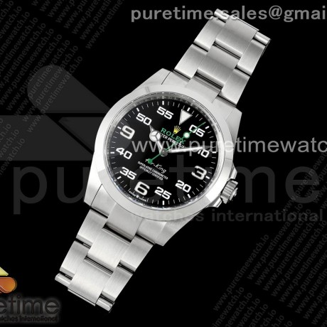 Clean공장 롤렉스 에어킹 블랙다이얼 브레이슬릿 클린공장 Air-King 126900 Clean 1:1 Best Edition 904L Steel Black Dial on SS Bracelet VR3230