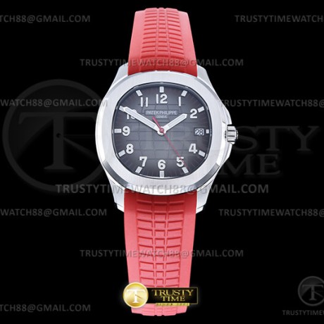 DD공장 파텍필립 아쿠아넛 5167 그레이다이얼 레드러버스트랩  Aquanaut Ref.5167 Red SS/RU Grey/Red/Num DDF DD330