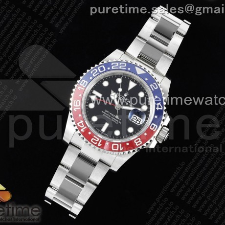 RR공장 롤렉스 GMT마스터2 스틸 블루앤레드베젤 오이스터브레이슬릿 GMT-Master II 116719 BLRO Red/Blue Ceramic 904L Steel RRF 1:1 Best Edition VR3186 CHS