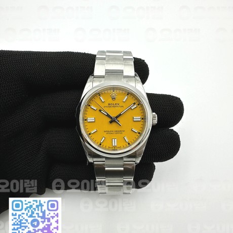 VS공장 롤렉스 오이스터퍼페츄얼 36 옐로우다이얼 브레이슬릿 Oyster Perpetual 126000 36mm VSF 1:1 Best Edition 904L Steel Yellow Dial VS3230