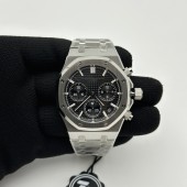 ZF공장 오데마피게 로얄오크 크로노그래프 26240 스틸 블랙다이얼 브레이슬릿 Royal Oak Chrono 26240 SS ZF 1:1 Best Edition Black Dial On SS Bracelet Super Clone DD4401
