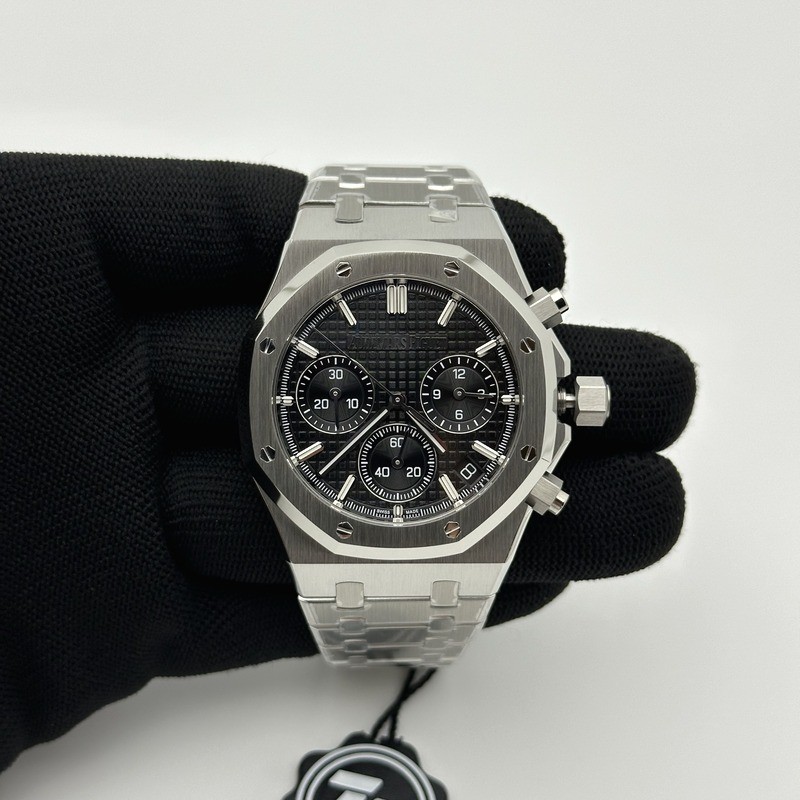 ZF공장 오데마피게 로얄오크 크로노그래프 26240 스틸 블랙다이얼 브레이슬릿 Royal Oak Chrono 26240 SS ZF 1:1 Best Edition Black Dial On SS Bracelet Super Clone DD4401