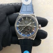 LF공장 제니스 데피 클래식 스켈레톤 스틸 블랙블루다이얼 거미스트랩 ZEN048B - Defy Classic Skeleton SS/LE Ske LF V2 A2892