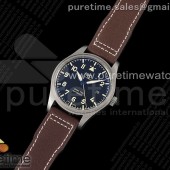 V7공장 마크18 블랙다이얼 브라운가죽스트랩  Mark XVIII IW327006 Titanium V7F 1:1 Best Edition Black Dial on Brown Leather Strap