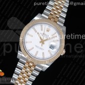 GM공장 롤렉스 데이저스트 41 포금 옐로우골드콤비 화이트다이얼 쥬빌레브레이슬릿 DateJust 41 126333 YG Wrapped White Dial on SS/YG Jubilee Bracelet A2824