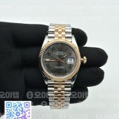 VS공장 롤렉스 데이저스트 36 로즈골드콤비 슬레이트로만다이얼 쥬빌레브레이슬릿 윔블던 DateJust 36 SS 126231 904L SS/RG VSF 1:1 Best Edition Gray Dial Roman Markers on Jubilee Bracelet VS3235