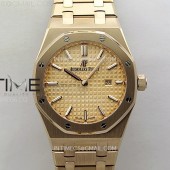 ZF공장 오데마피게 레이디 로얄오크 로즈골드금통 로즈골드다이얼 브레이슬릿 Lady Royal Oak 33mm 67651 RG ZF 1:1 Best Edition RG Textured Dial on RG Bracelet RONDA Quartz
