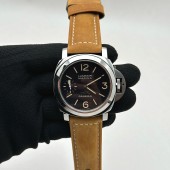 HW공장 파네라이 PAM417 뉴욕에디션 브라운스트랩 Pam 417M New York Ed SS/LE Black HWF A6497