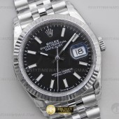 VS공장 롤렉스 데이저스트 36 블랙다이얼 플루티드베젤 쥬빌레브레이슬릿 DateJust 36 SS 126234 VSF 1:1 Best Edition 904L Steel Black Stick Dial on Jubilee Bracelet VS3235