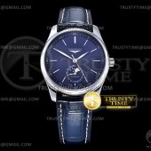 GS공장 마스터 문페이즈 블루다이얼 가죽스트랩 Longines Master Moonphase SS/LE Blue/Stk GSF A899
