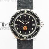 ZF 블랑팡 피프티패덤즈 FIFTY FATHOMS  SS "NO RADIATION" DIAL ON SAIL-CANVAS STRAP A2836