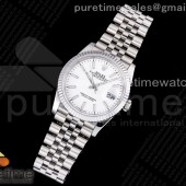 GM공장 롤렉스 데이저스트 36 화이트다이얼 브레이슬릿3235 DateJust 36 SS 126234 904L Steel White Dial Lume Markers on Jubilee Bracelet SA3235