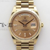 BP공장 롤렉스 데이데이트 40미리 로골 로골다이얼 2836 Day-Date 40mm 228239 BP New Dial Version 904 RG T Crystal Markers RG Dial on RG President Bracelet A2836