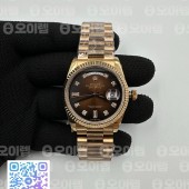 BP공장 롤렉스 데이데이트 36 로즈골드 금통 초코다이얼 브레이슬릿