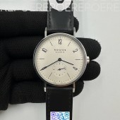 GP공장 노모스 탕겐테 TANGENTE SS CASE WHITE NUMBER MARKERS ON LEATHER ASIAN 2813