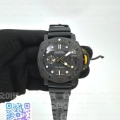 VS공장 파네라이 PAM1324 카보테크 카본다이얼 러버스트랩 PAM1324 Carbotech 44mm GMT VSF 1:1 Best Edition Carbon Dial on Black Rubber Strap P.9011