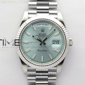 GM공장 롤렉스 데이데이트 40 그물아이스블루다이얼 프레지던트브레이슬릿 DayDate 40mm 228239 GMF 1:1 Best SS Ice Blue Dial Stick Markers on President Bracelet A3255