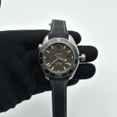 VS공장 오메가 씨마스터 플래닛오션 600M 그레이다이얼 블랙러버스트랩 Planet Ocean 43.5mm SS VSF 1:1 Best Edition Gray Bezel Gray Dial on Black Rubber Strap A8900 Super Clone